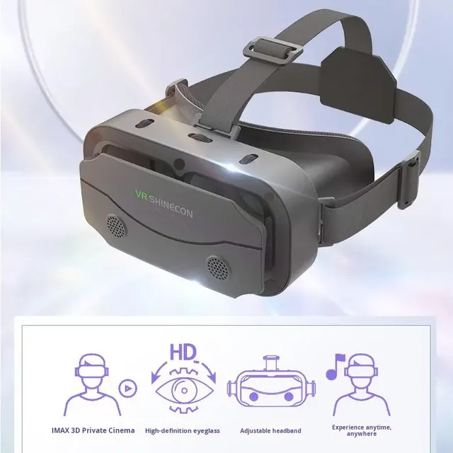 Indoor Plastic 3D Virtual Reality VR Glasses for Mobile Digital Movie & Game Immersive Experience