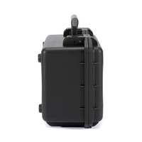271612 OEM Étui rigide en plastique imperméable et antichoc de petite taille avec mousse personnalisée pour appareil photo, haut-parleur audio, microphone sans fil