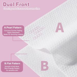 Disposable <strong>Face</strong> Towel 100 Count for Washing Soft Cotton Dry Wipes Facial <strong>Cloths</strong> Towelettes for Washing and Drying - Product Image 3