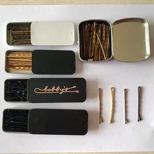 หมุดปักผมสีดำสำหรับงานแต่งงานของผู้หญิงหมุดผมบ็อบบี้สำหรับใส่โลโก้ผมสีน้ำตาลสีบลอนด์ขนาดตามสั่ง - Product Image 3