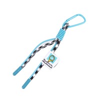 Porte-clés unisexe personnalisé en polyester tressé avec mousqueton, cordon de suspension pour sac ou téléphone, option impression logo/étiquette tissée, pour entreprises