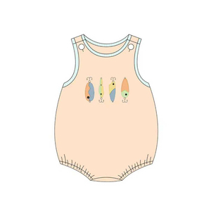 ชุดรอมเปอร์เด็กทารก ลายสก็อตสีฟ้าอ่อน แขนบาน รุ่น SR3364 RTS สำหรับขายส่ง - Product Image 4