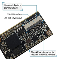 MJ400 USB/COM Lector de Códigos de Barras 1D 2D de Alta Velocidad, 200 Lecturas/seg, Distancia de Escaneo Adaptativa, Módulo Escáner QR, Escaneo de Pantalla para POS