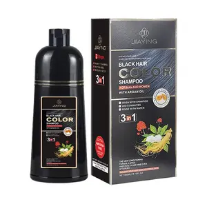 Tersedia produsen tidak ada ppd herbal Hitam Coklat tua amonia gratis instan cepat alami vip coklat pewarna rambut hitam sampo