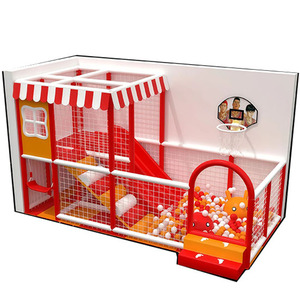 Divertido Conjunto Modular de Juegos Infantiles para Interiores, con Mini Tobogán, Escalones para Escalar y una Piscina de Pelotas Colorida para el Área de Restaurantes - Product Image 3