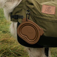 Nouvelle gamelle pliable de luxe en silicone solide pour chien, idéale pour les voyages en extérieur, gamelle portable pour animaux de compagnie