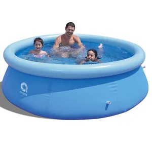 2.4m Marin Blue PVC Inflatable Prompt Set Swimming Pool for Adult