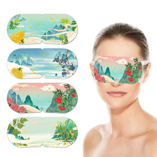 Low MOQ Relief Eye Fatigue Instant Warm Steam Eye Mask Self Heating Steam Eye Mask for Sleep Moist OEM Supply