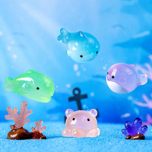 Micro-Landschapsaccessoires Mini Glow Walvis Octopus Zeedier Figuur Mini Hars Tuin Ornament Aquarium Aquarium Aquarium Aquarium Aquarium - Product Image 2
