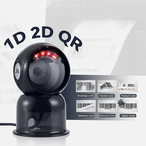 JR T62 QR 2D kabelbarer Barcode-Reader USB Desktop POS Scanner mit Autoinduktion und Bildschirm-Scannen für Kassenregister