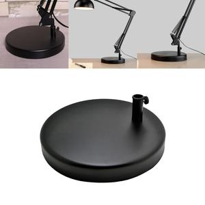 Lampada da scrivania nera regolabile Base universale in metallo piastra inferiore in alluminio supporto in plastica porta porta lampada da tavolo in rame - Product Image 3