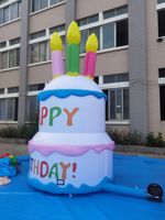 Géant 13ft Gâteau D'anniversaire Gonflable Ballon pour la Fête