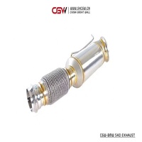 CGW meilleur prix Performance son collecteur d'échappement collecteur avec bouclier thermique pour BMW 540 B58 G30 G38 3.0T Downpipe