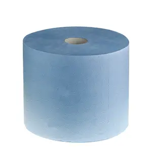 1lpy 2ply Blue Hand Paper Towel Rolls Tissue Virgin Wood Pulp Recycled Disposable