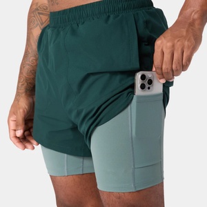 Manufacturer High Quality Hidden Pockets Custom Gym Summer Running 2 in 1 <b>Lightweight</b> Men's <b>Cargo</b> <b>Shorts</b> - Product Image 5