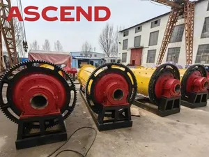 Wet And Dry Grinding Ball Mill Grinding Mill 900x3000 Model 1-2tph For Grinding Gold Copper Iron Ore
