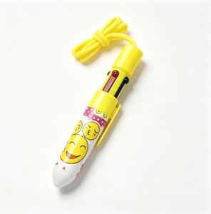 Bolígrafo de Plástico 4 en 1 con Diseño Creativo de Dibujos Animados, con Cuerda y Logotipo Personalizado - Product Image 4