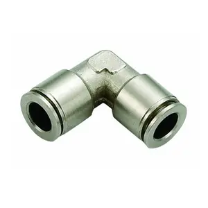 STNC MPUC 08 Brass Plated Nickel Union Elbow Pneumatic Connector Coupler Push In One Touch Fitting For Pneumatic Parts
