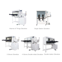 Boîte à gants sous vide en acier inoxydable de haute pureté pour environnement inertes de laboratoire de semi-conducteurs et de batteries au lithium