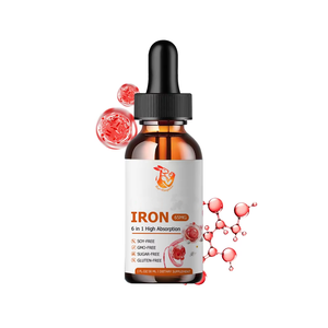 Suplemento Dietético Vegano de Hierro Líquido en Gotas con Vitamina B6 y Vitamina C para Adultos, Aumenta la Vitalidad y la Inmunidad, Venta al por Mayor de Fábrica - Product Image 1