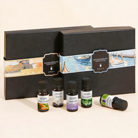 Ensemble d'huiles essentielles 10 ml, qualité thérapeutique, 100% pures et naturelles, lavande, arbre à thé, eucalyptus, menthe poivrée, pour les soins de la peau et des cheveux, diffuseur