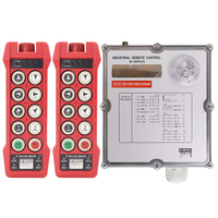 Télécommande industrielle haute sensibilité à double vitesse, 8 touches, anti-interférence avec arrêt d'urgence pour pont roulant