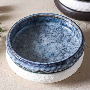Juego de Tazones de Cerámica Rústica, Tazón de Gres Esmaltado Hecho a Mano para Ensalada, Pasta, Postre, Apto para Microondas y Lavavajillas - Product Image 2