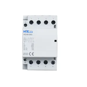 HiELEK 63A Din ray modüler kontaktör, en kaliteli dubleks kontaktör ile fabrika fiyatı