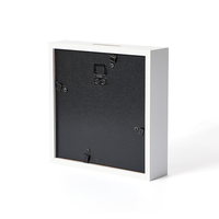 Personalisierte, individuell gestaltbare quadratische MDF-Box mit Münzschlitz, einzigartiges Schreibtisch-Accessoire, Heimdekoration, Spardose