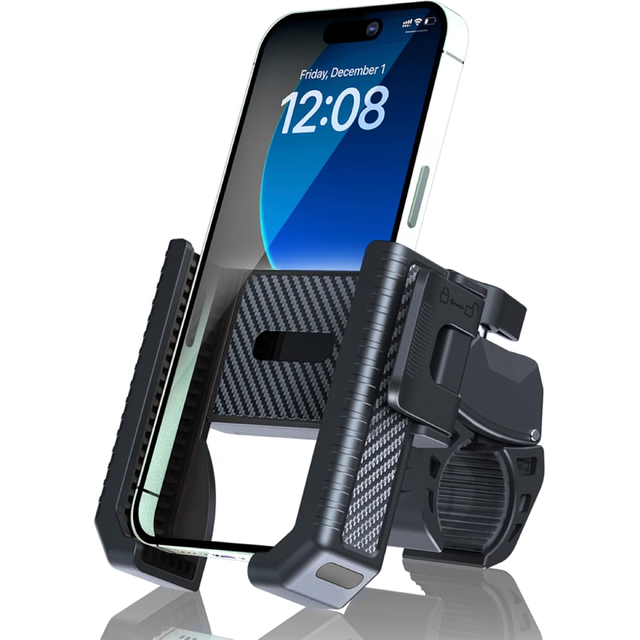 X-RACING PH-00033 1-Second Quick Lock Motorcycle Phone Mount-Camera Friendly Handlebar Holder for iPhone 16/15/14 Pro Max