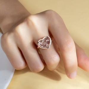 Anillo MSR-1587 de Oro de 18K Personalizado con Diamante Redondo en Forma de Corazón, Diamante de Laboratorio - Product Image 4