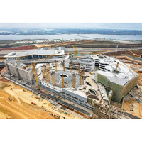 Dôme de toit en verre avec structure en acier sur mesure SAFS pour les constructions