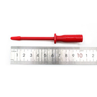Qianjia QJTP009 Sonde d'instrumentation à connecteur de douille 4 mm, entièrement isolée, en acier inoxydable avec capuchon, crochet de test 10A 20.164