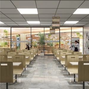 Set di Tavoli e Sedie in Metallo per Mensa Scolastica e Area Ristorazione con <span class=keywords><strong>Design</strong></span> <span class=keywords><strong>Moderno</strong></span> per Uso Commerciale - Product Image 5