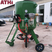 Q26 Q025 type manuel pneumatique contrôle de l'air sableuse sableuse avec compresseur d'air à vendre