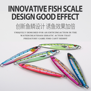 Jigging Pro 40g 60g 80g di acqua salata in metallo Slow pece Jigs Fish attirano la <span class=keywords><strong>spigola</strong></span> <span class=keywords><strong>Pesca</strong></span> - Product Image 2