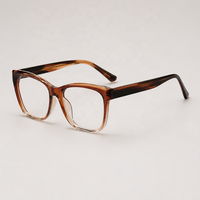 Kacamata Wanita Cat Eye TR90 Anti-Blue Light Bingkai Optik Desain Warna-warni Fashion Terbaru 2024