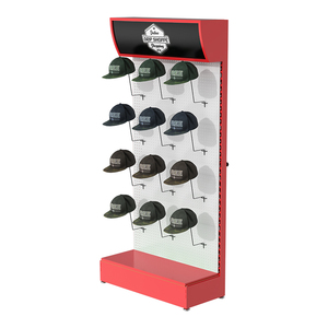 Hot Sale Metal Retail Pegboard Floor Type Shelf Helmet Display Stand Rack Ski Helmet Display Rack