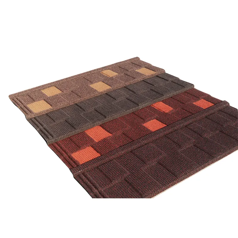 Color Stone Coated Steel Roof Tile Metal Shingle Roofing Tiles For Metal Structure Roof