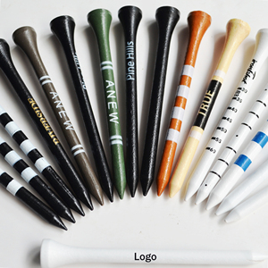 Té <span class=keywords><strong>de</strong></span> <span class=keywords><strong>golf</strong></span> en bois <span class=keywords><strong>de</strong></span> bambou avec logo d'impression personnalisé solide, tailles <span class=keywords><strong>de</strong></span> plusieurs couleurs - Product Image 1