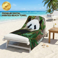 Wholesale Beach Towel 100% Cotton Soft Velour Bath Towel Digital Print Oversized Vintage Stripe Beach Towel OEM Wholesale