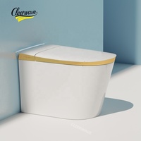 WC intelligente di lusso con bidet giapponese, set automatico con scarico a P e doppio scarico, telecomando