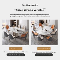 Table de salle à manger pliable et rétractable en bois de luxe léger, double usage, avec plaque de cuisson à induction intégrée, idéale pour les petits appartements