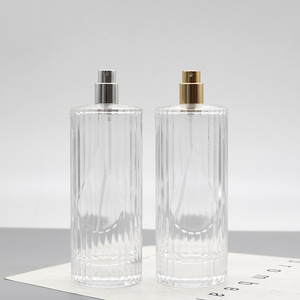 Botella de Spray Cuadrada Transparente de 150 ml, Botella Vacía de Vidrio Blanco Cristal para Perfumes y Cosméticos, con Clip y Caja - Product Image 1