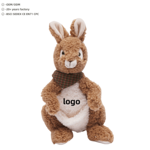 2025 nouveau jouet en peluche <span class=keywords><strong>kangourou</strong></span> avec sacs pour bébé Parent enfant personnalisé en peluche <span class=keywords><strong>kangourou</strong></span> doux créatif Animal sauvage peluche Simulation - Product Image 2