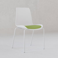 Chaise de bureau empilable au design moderne avec cadre en fer et assise en maille, garantie 5 ans, multi-usages pour hôtel, réception, formation des étudiants