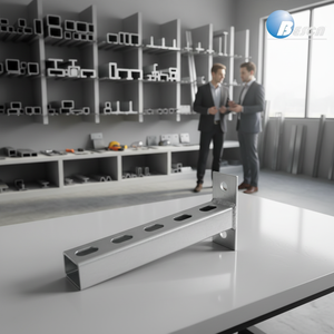 Canal <span class=keywords><strong>de</strong></span> Acero Galvanizado Previamente con Certificación UL |   Canal Ranurado Galvanizado por Inmersión en Caliente |   Fábrica <span class=keywords><strong>de</strong></span> Estructuras <span class=keywords><strong>de</strong></span> Construcción - Product Image 1