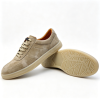 Scarpe da passeggio casual slip-on da uomo per skateboard, fatte a mano, con tomaia in vera pelle, leggere, comode, morbide, per tutte le stagioni, con rialzo.