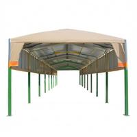Tente de stockage mobile de haute qualité, grande, en acier et PVC, avec cadre en acier, pliable, électrique, à pousser-tirer, rétractable
