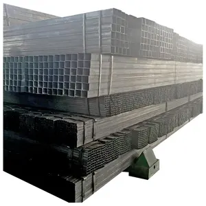 Factory price construction structure materials SHS RHS black iron tube square and rectangular hollow section steel pipe profile